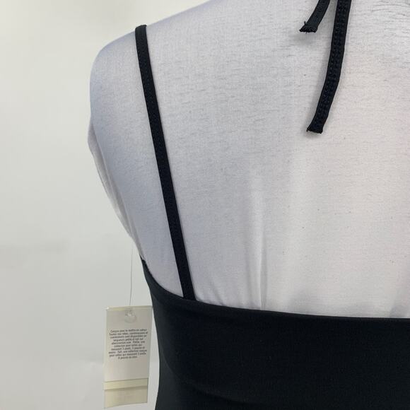 Abercrombie & Fitch Dress Womens S Small Black Bodycon Halter Keyhole Lined Midi - Picture 5 of 16